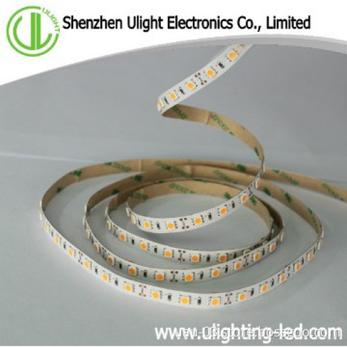 60led/M DC12V yellow Led Strip Light Non-waterproof SMD5050